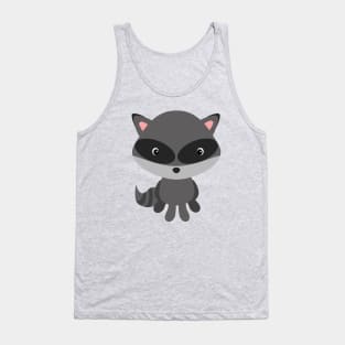 Pet Raccoon Portrait Tank Top